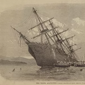 The Vessel abandoned (engraving)