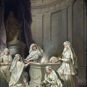 Vestal Virgins, 1727 (oil on canvas)