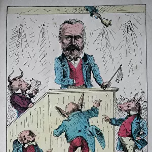 Victor Hugo Caricature, 1871 (litho)