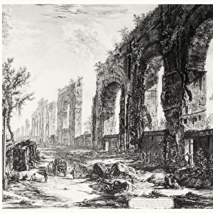 View of the Aqueduct of Nero, from the Views of Rome series, c. 1760 (etching)