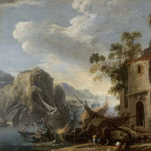 View of a bay, work by Salvatore Rosa, conserved at the Galleria Estense in Modena