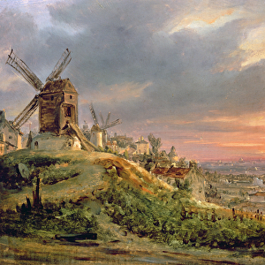 View of the Butte Montmartre, c. 1830 (oil on canvas)