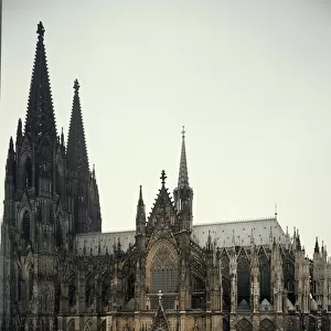View of Cologne Cathedral built between 1248 and 1560 (photography)