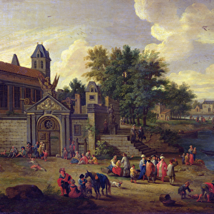 View of the Dockyard, c. 1680 (oil on canvas)