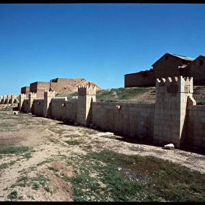 View of the fortifications of the city
