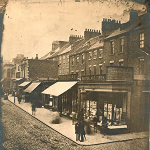 View of High Street West in Sunderland showing the office of the printer J