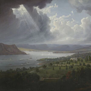 View of the Hudson River from Tarrytown Heights (oil on canvas)