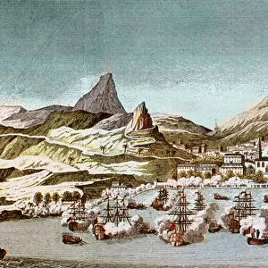 View of the island Saint Helene (View of the island Saint Helena