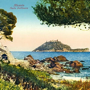 View of Isola Gallinara, Alassio (photo)