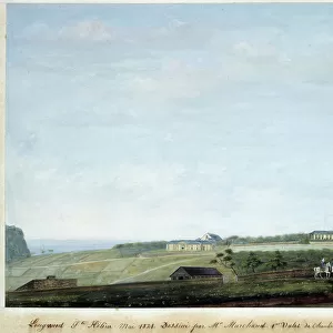 View of Longwood on the island of Sainte Helene, may 1821, 1821 (watercolour)