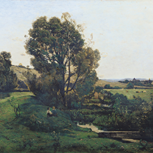 View from Moncel-sur-Seine, c. 1868 (oil on canvas)