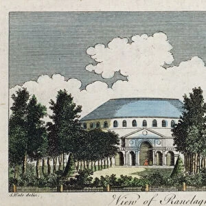 View of Ranelagh (colour engraving)