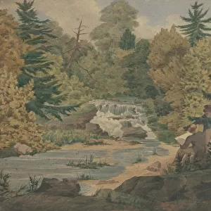 View of the Second Falls on the Sawkill River, c. 1840 (watercolour and ink on wove paper)