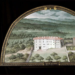 View of Villa la Magia near Pistoia, Italy (Tempera, 1599)