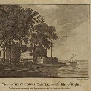 View of West Cowes Castle, in the Isle of Wight (engraving)