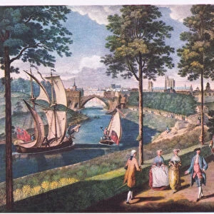 View of York 1756 (colour litho)
