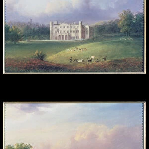 Two Views of Apley Priory (oil on canvas)