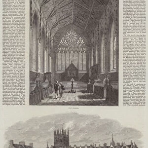 Views of Merton College, Oxford (engraving)