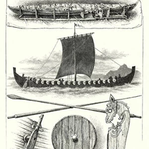 The Vikings Ship (engraving)