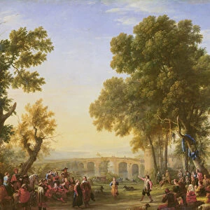 The Village Festival, 1639 (oil on canvas) (detail)