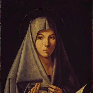 Virgin Annunciate (oil on panel)