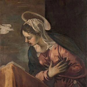 Virgin from the Annunciation to the Virgin, 1560-85 (oil on canvas)