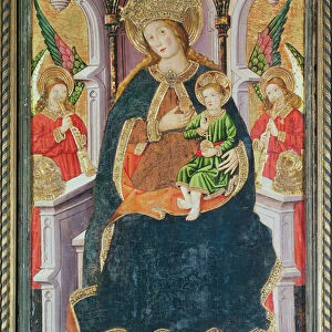 Virgin and Child with Angel Musicians (tempera on panel)