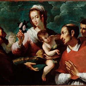 Virgin and Child with Charles Borromee (Virgin and child with st Carlo Borromeo