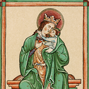 Virgin and Child (colour litho) (see also 310899)