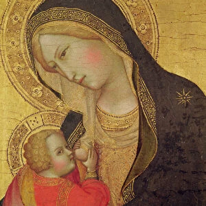 Virgin with Child (oil on panel)