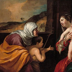 Virgin and Child with Saint Elizabeth and the Infant Saint John the Baptist, 1628-29 (oil on canvas)