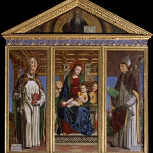 Virgin and Child with the Saints Hugh of Avalon (or of Lincoln