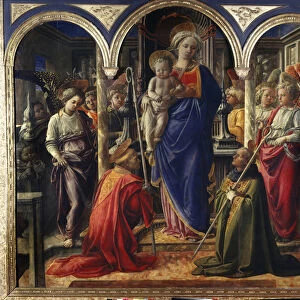 The Virgin and Child surrounded by angels, Saint Frediano