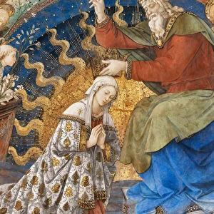 Virgin Mary and God, detail of Coronation of Mary, 1468-69 (fresco)
