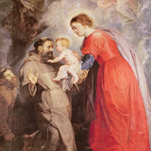 The Virgin presents the infant Jesus to Saint Francis, 1618 (oil on canvas)