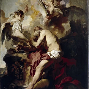 The Vision of Saint Jerome (oil on canvas, 17th century)