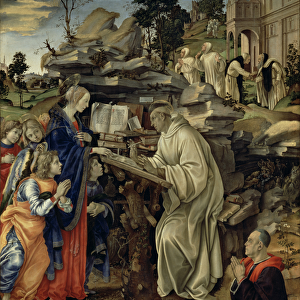 The Vision of St. Bernard, c. 1485-87 (tempera & oil on panel) (for detail see 82733)