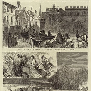 Visit of the Prince and Princess of Wales to Kimbolton Castle (engraving)