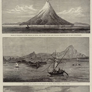 The Volcanic Eruption in the Straits of Sunda (engraving)