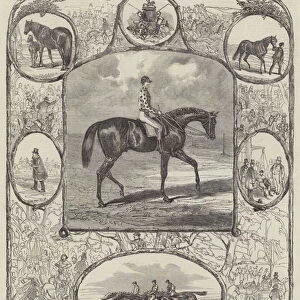 "Voltigeur, "the Winner of the Derby Stakes, 1850 (engraving)