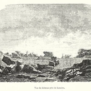 Vue de dolmens pres de Lannion (engraving)