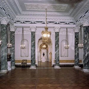 Vue interieure du palais de Pavlovsk : la salle grecque. Architecte : Charles Cameron (vers 1730 / 40-1812) 1770-1780 Saint Petersbourg Russie