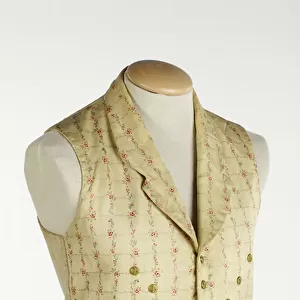 Waistcoat with floral pattern, 1855 (wool)