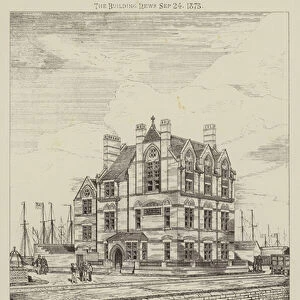 Walrond Memorial Smack Boys Home and Fishermens Institute, Great Yarmouth (engraving)