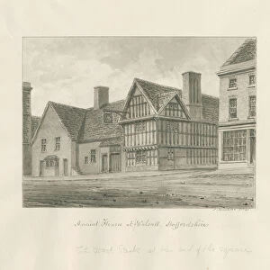 Walsall Town - Ancient House: sepia drawing, 1845 (drawing)