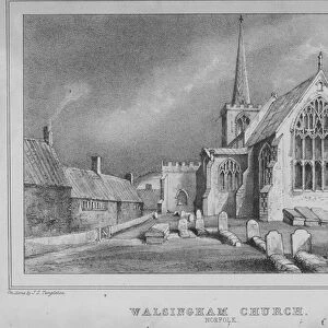 Walsingham Church, Norfolk (litho)