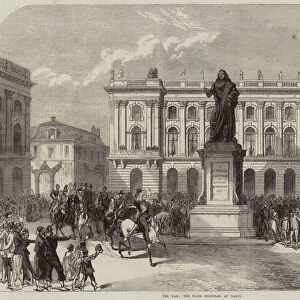 The War, the Place Stanislas, at Nancy (engraving)