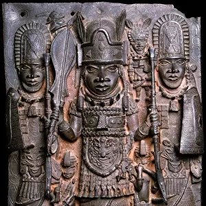 Warrior and attendants (bronze) (see also 412916)