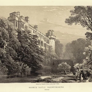 Warwick Castle (lithotint)