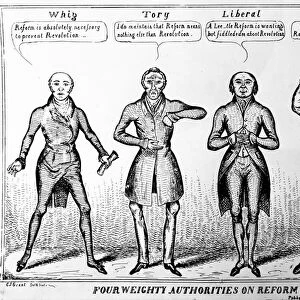Four Weighty Authorities on Reform, 1831 (litho)